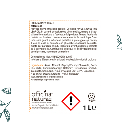 Officina Naturae Detergente Universale Concentrato Bio Vegano Made in Italy - immagine 3